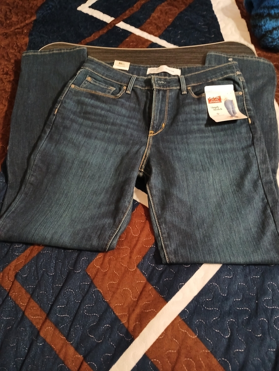 Signature by Levi Strauss Denim - Signature by Levi Strauss Women's Straight Leg Jeans in Dark Blue Wash